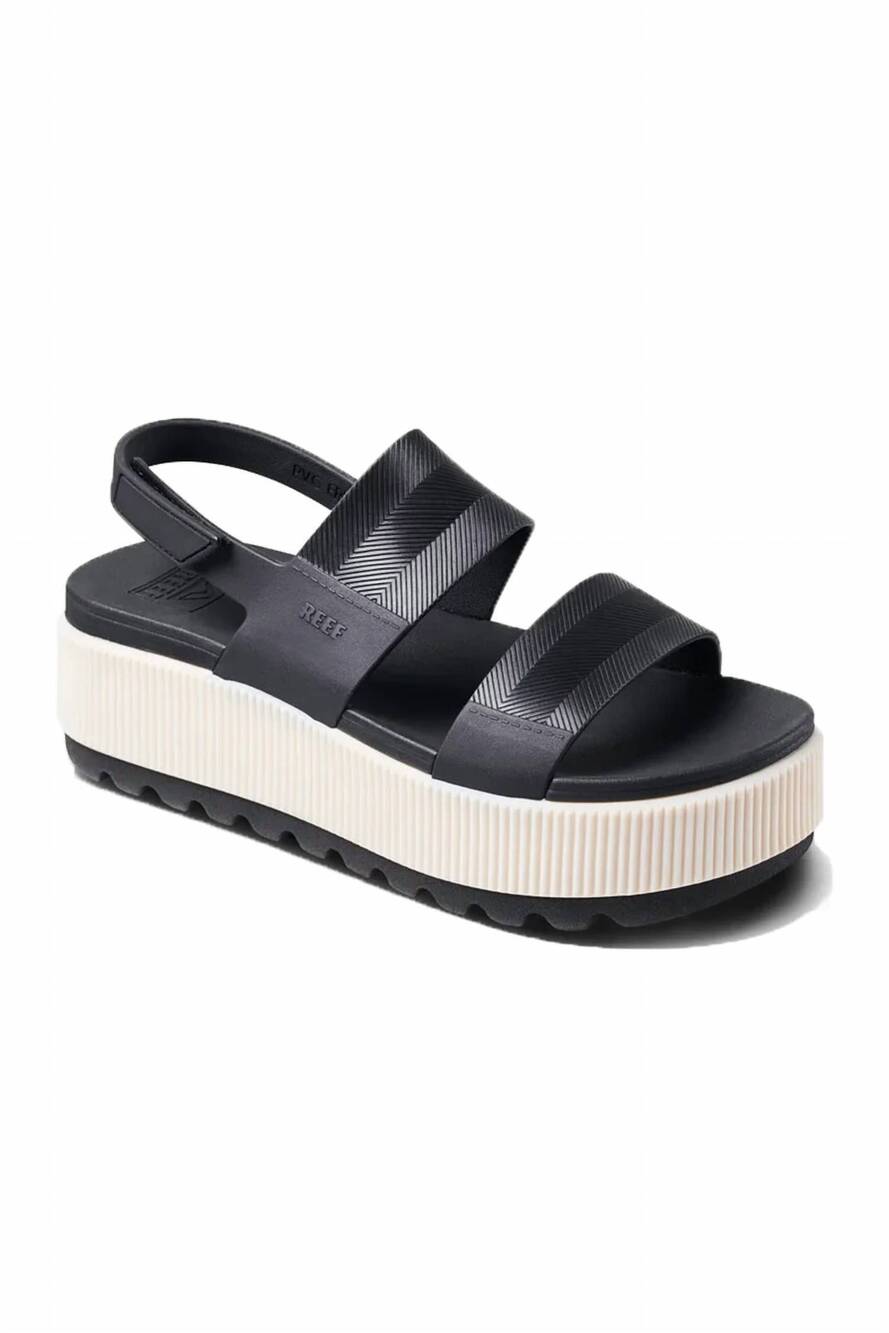 NEW REEF women's water vista hi platform sandal in black